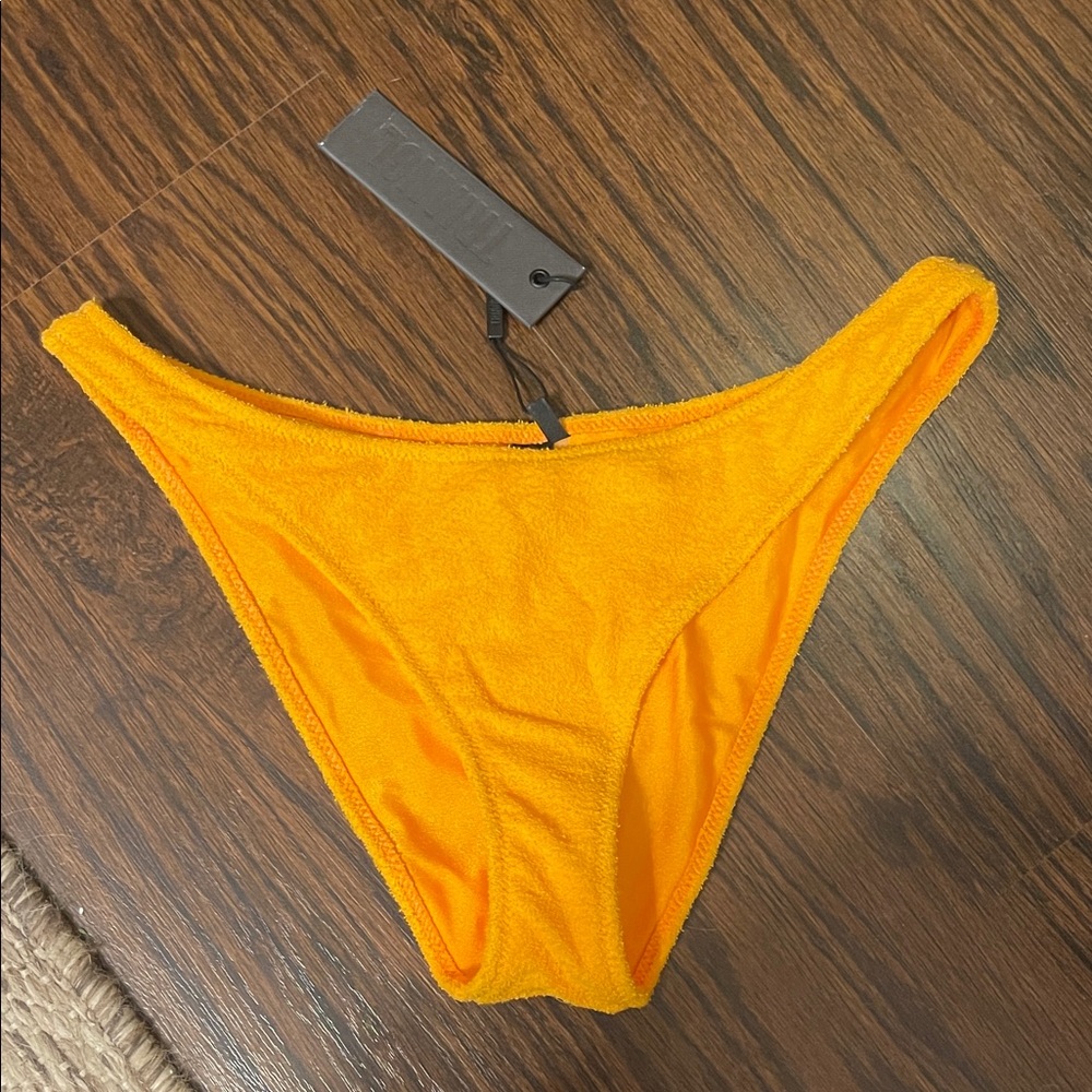 Triangl Cheeky Orange terrycloth bikini bottoms